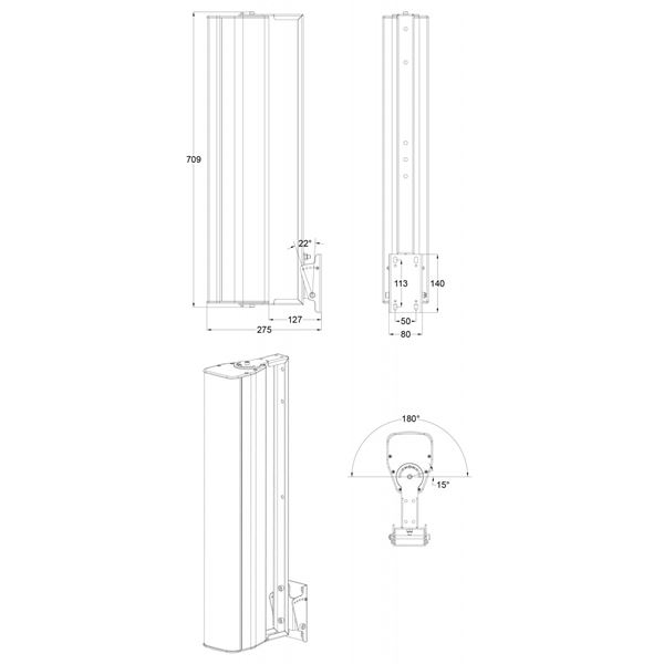 Audiophony iLine 83 Sup Muurbeugel 02