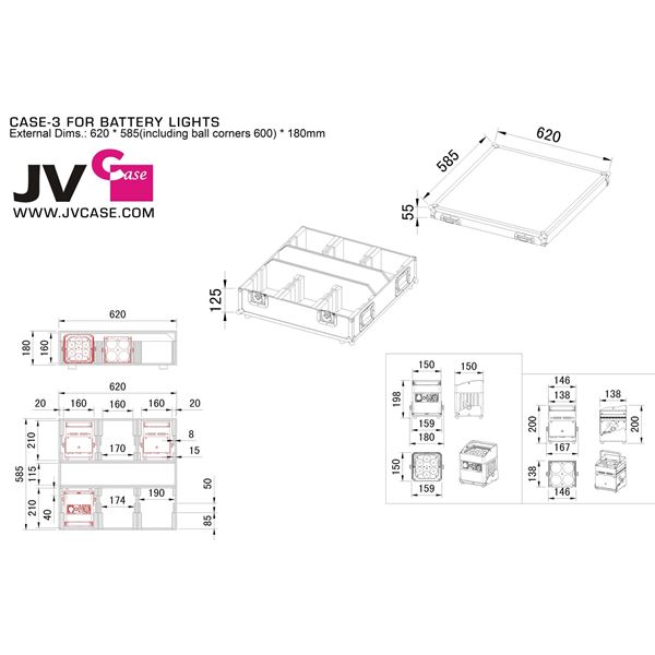 JV Case Flightcase 6x Accuspot 03