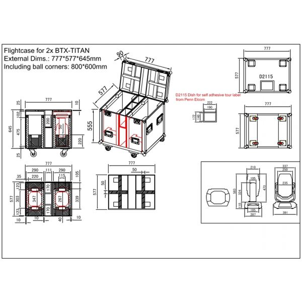 JV Case Flightcase voor 2x BTX Titan 03