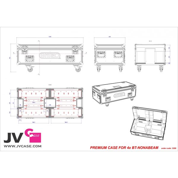 JV Case Premium Flightcase 4x Nonabeam 07